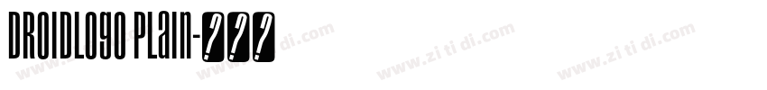 DroidLogo Plain字体转换